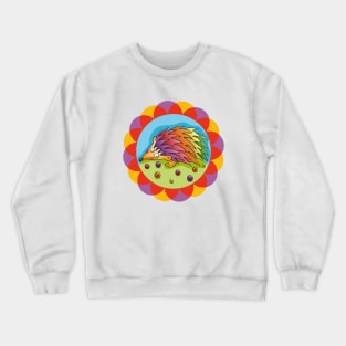 Colorful Hedgehog Crewneck Sweatshirt